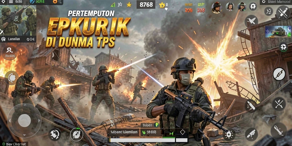 Screenshot 8768 menampilkan aksi seru dalam gameplay TPS.