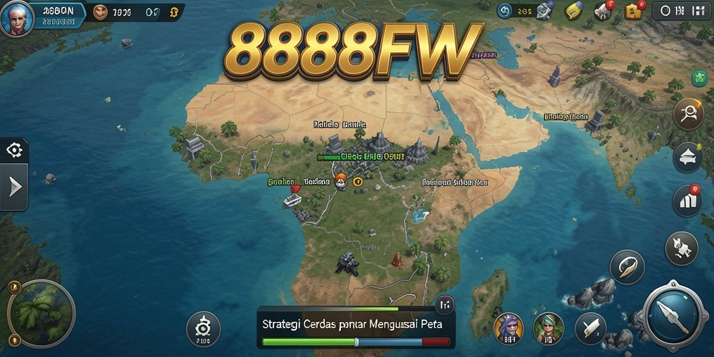 Tampilan gameplay yang menegangkan dan strategis dari 888FW.