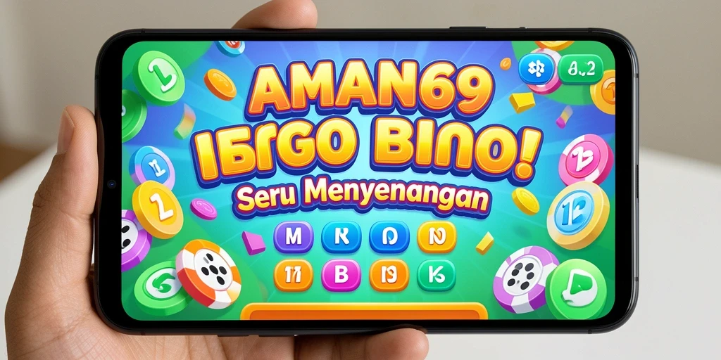 Screenshot utama AMAN69 menunjukkan keseruan permainan Bingo yang interaktif.
