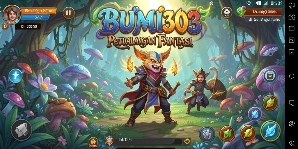 Tampilan gameplay BUMI303 yang menampilkan aksi petualangan menarik.