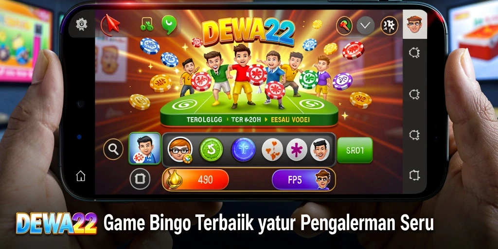 Tampilan gameplay seru di DEWA22 dengan suasana Bingo yang menggembirakan.