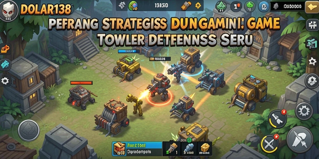 Screenshot DOLAR138 menampilkan aksi seru dalam permainan Tower Defense.