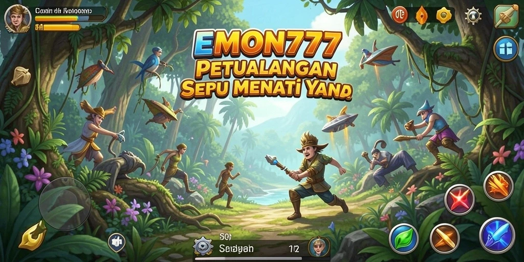 Tampilan gameplay seru dari EMON777 yang memikat.