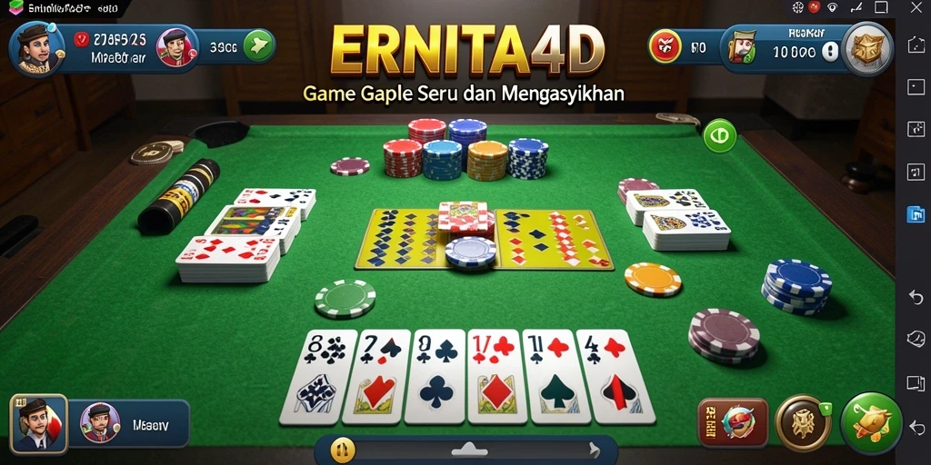 Tampilan gameplay seru di ERNITA4D dengan teman-teman.