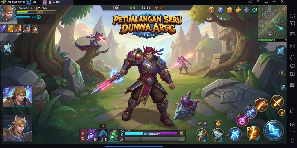 Tampilan gameplay seru dan mendebarkan dalam FB168 ARPG.