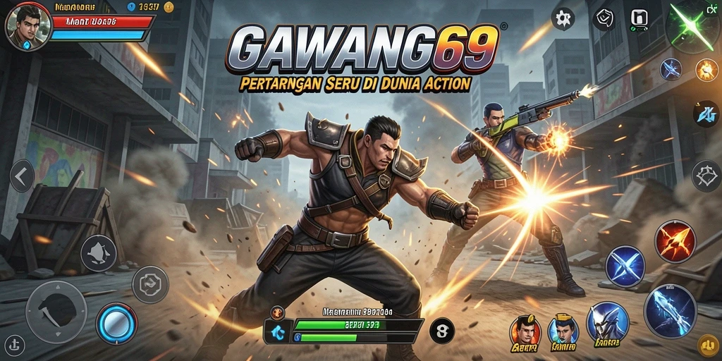 Tampilan gameplay GAWANG69 yang mendebarkan dan penuh aksi.
