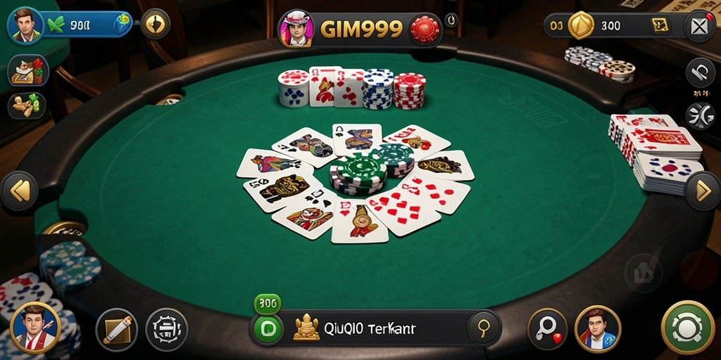 Tampilan gameplay menarik yang menampilkan aksi QiuQiu.