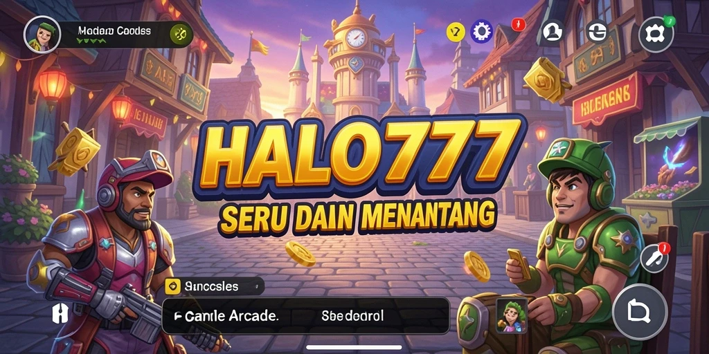 Tampilan gameplay menarik dari HALO777 yang penuh aksi Arcade.