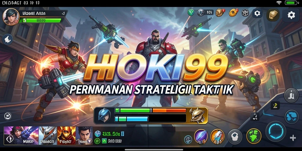 Screenshot gameplay HOKI99 yang intens dan strategis.