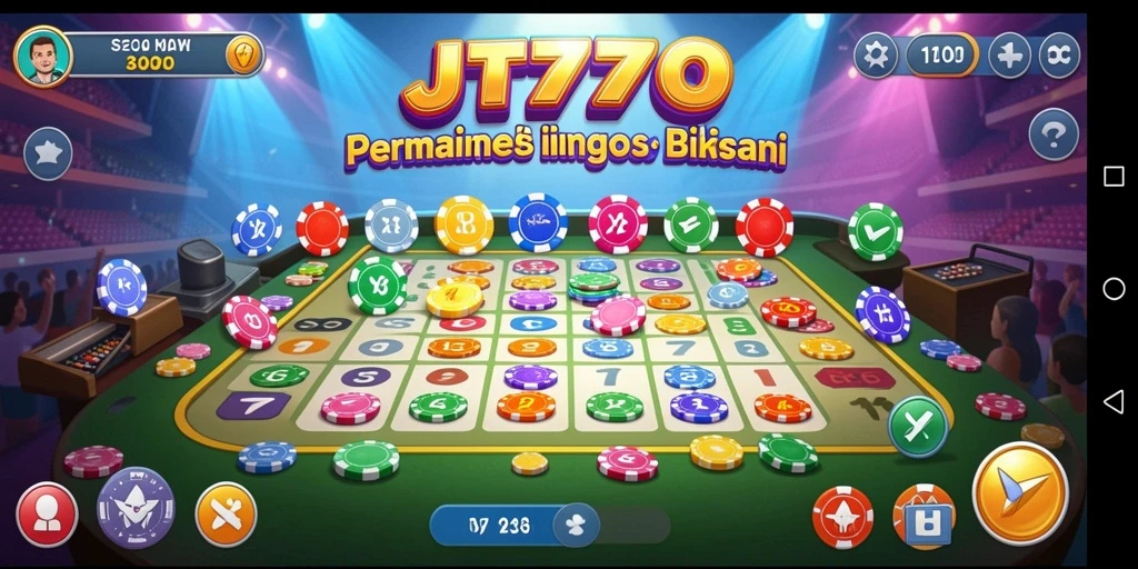 Screenshot JT777 menampilkan gameplay Bingo yang seru dan interaktif.