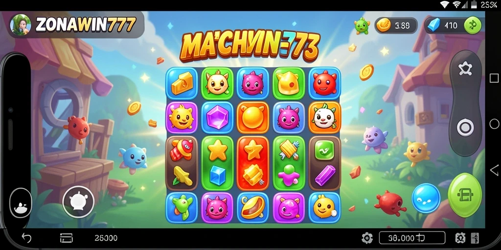 Tampilan gameplay menarik dari ZONAWIN777 yang penuh warna.